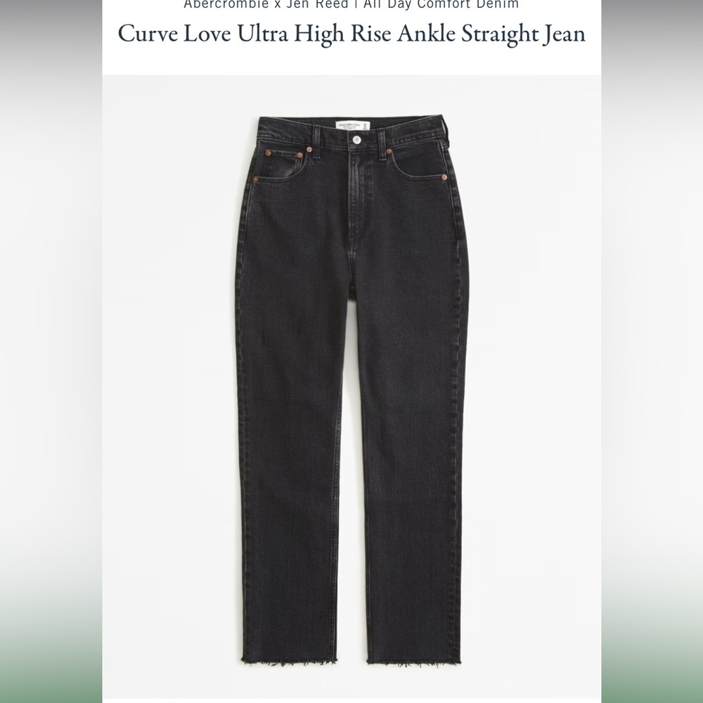 Abercrombie curve love jeans. The ankle straight ultra high rise. Size  29 (8)